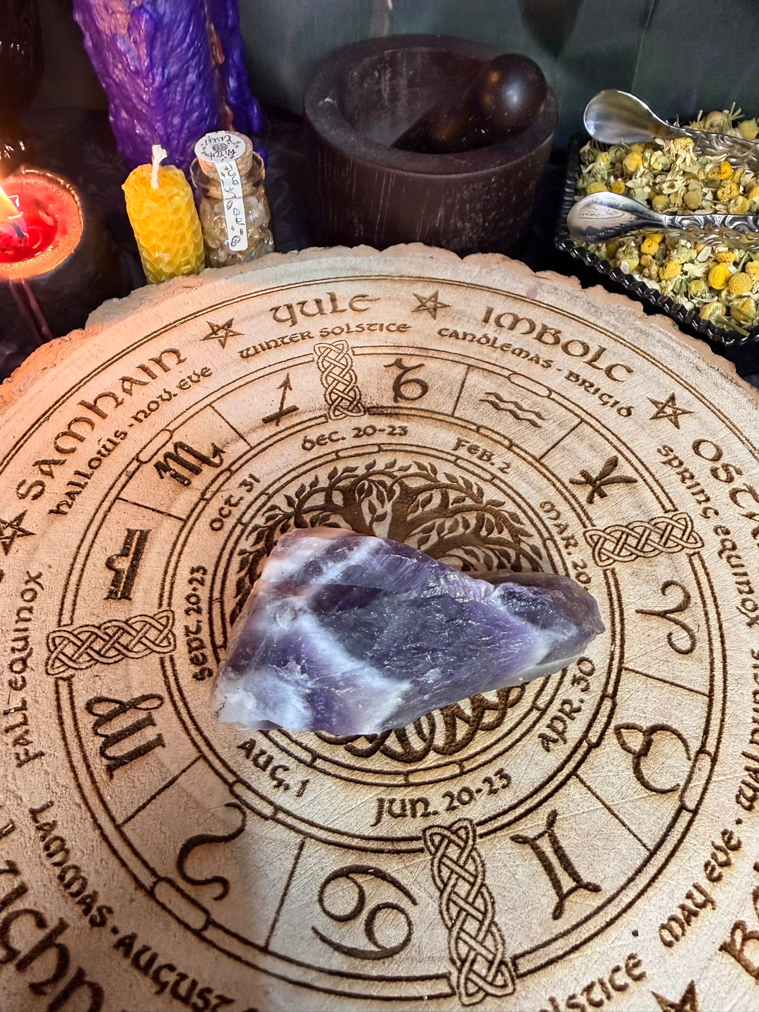 Chevron Amethyst points