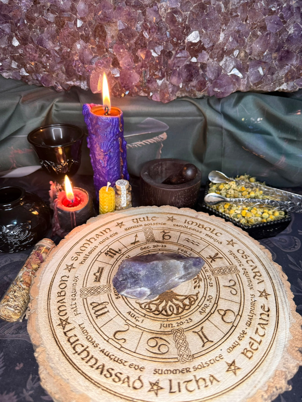 Chevron Amethyst points