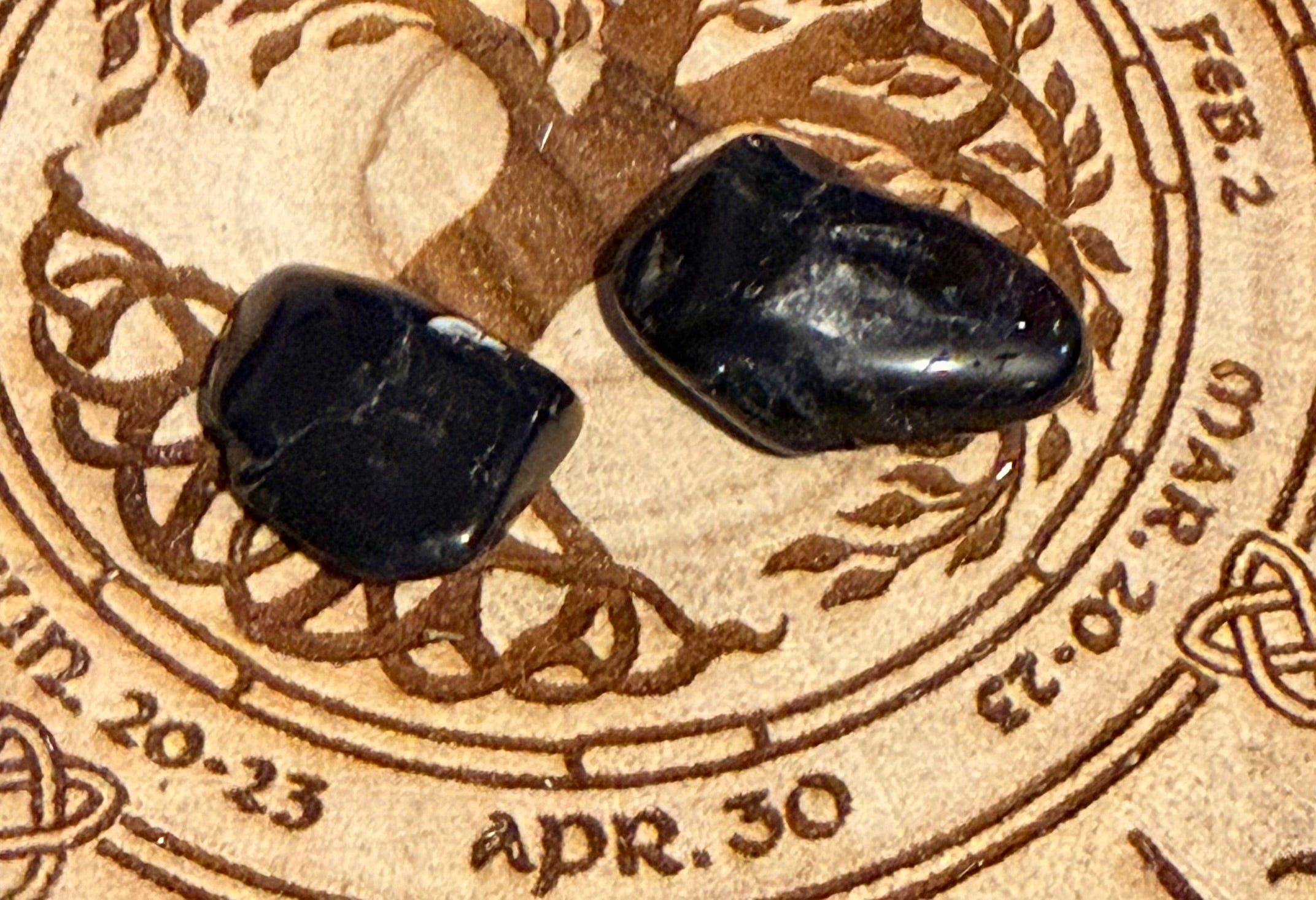 Black Tourmaline tumbles (small)