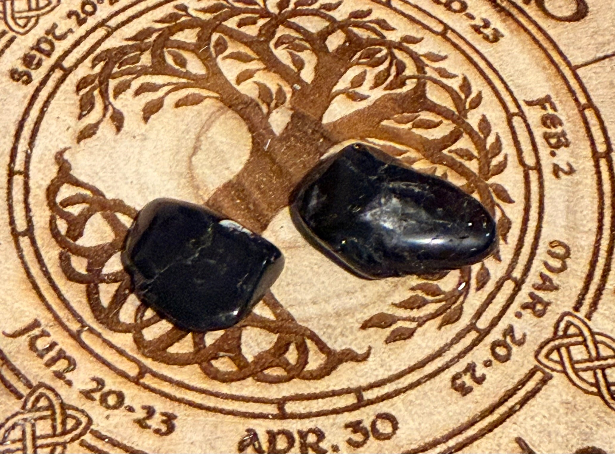 Black Tourmaline tumbles (small)