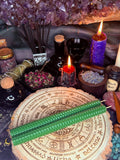 2x Beeswax Spell Candles - Green
