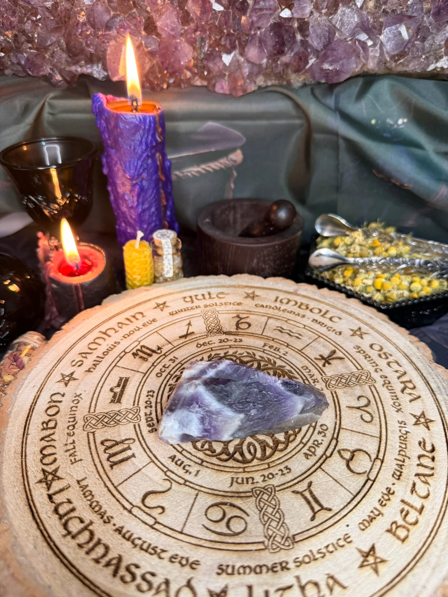 Chevron Amethyst points