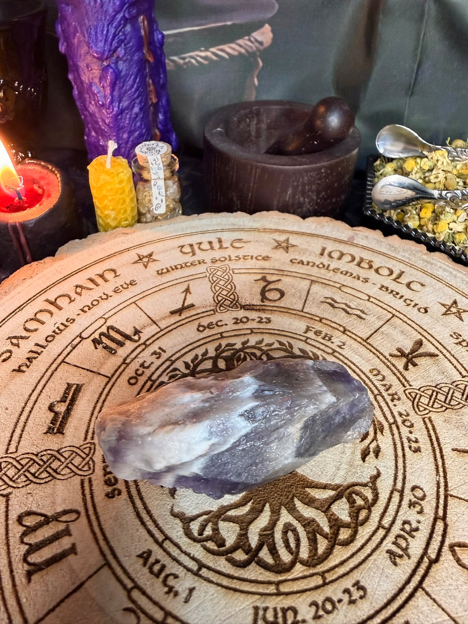 Chevron Amethyst points