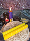 2 x Large Beeswax Candles - Yellow